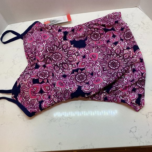 NWT Christina Mandala Heat Tankini Top Swimsuit - Picture 1 of 4